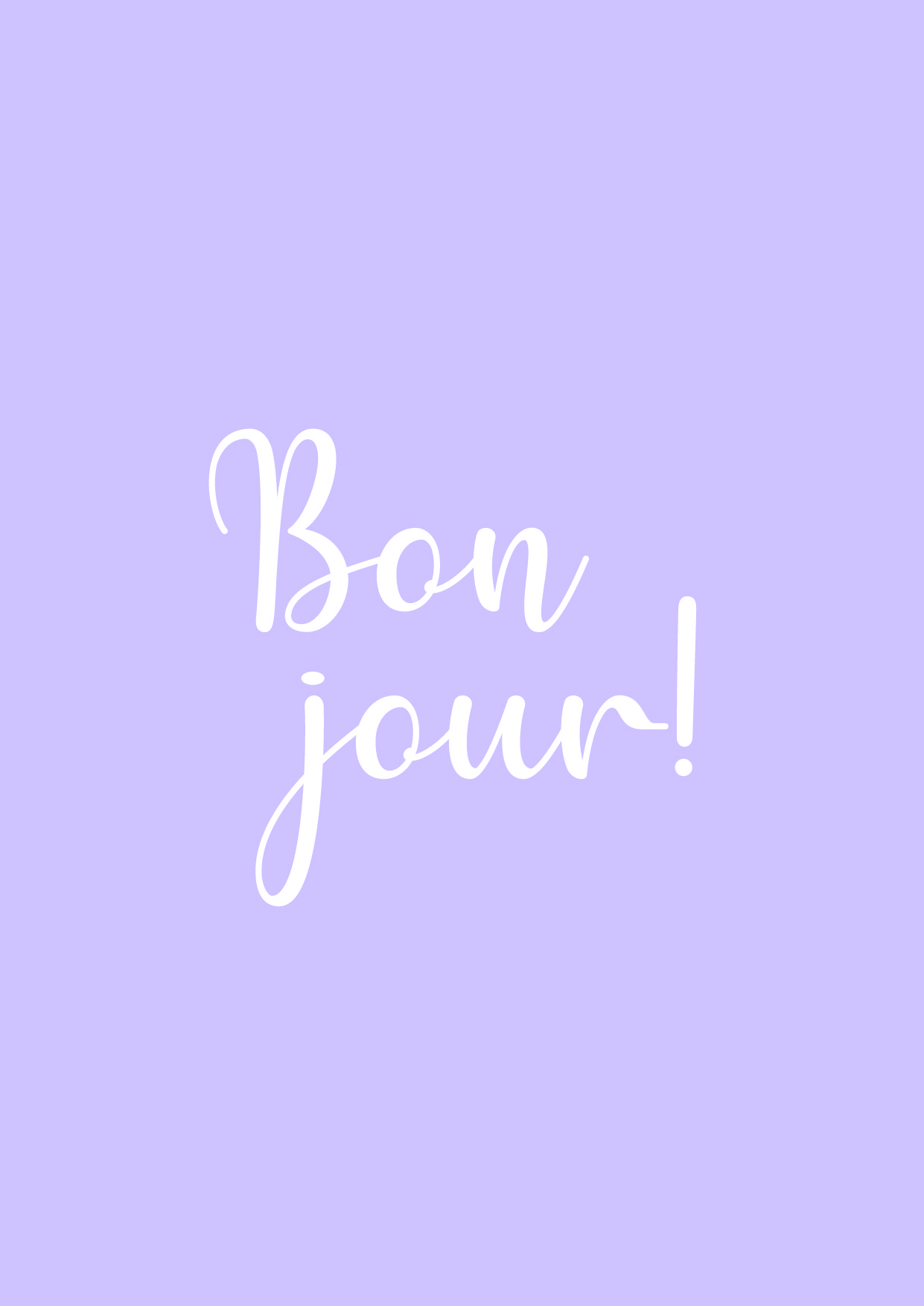 Bonjour